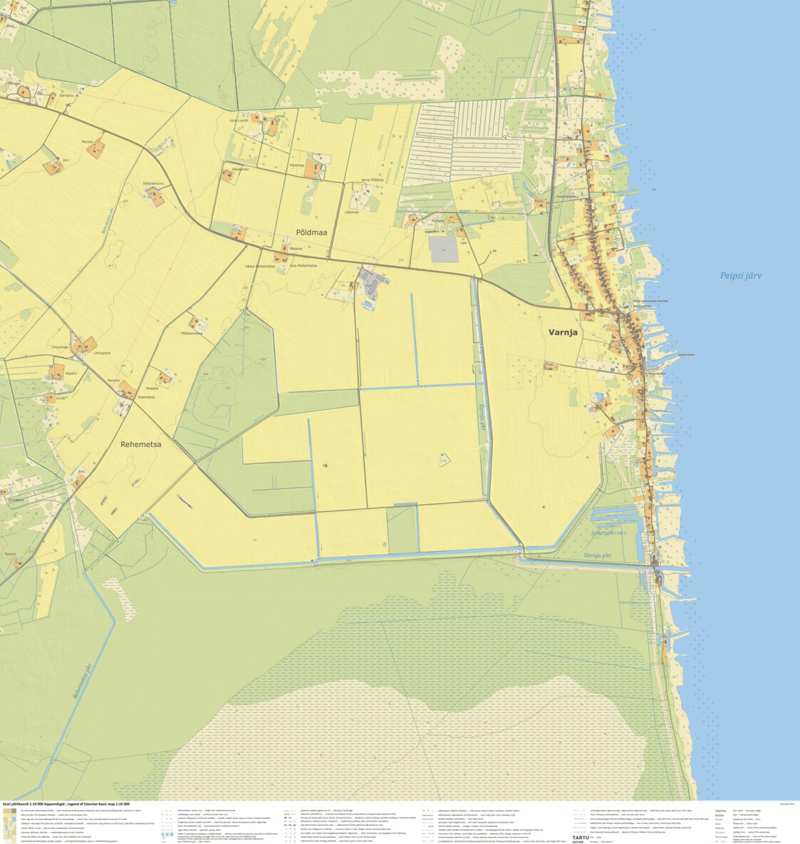 Rehemetsa küla, Peipsiääre vald Map by Maa-amet | Avenza Maps