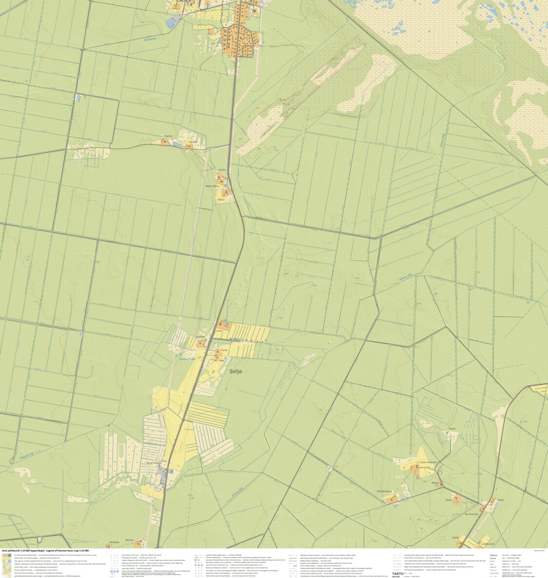 Selja küla, Kehtna vald Map by Maaamet Avenza Maps