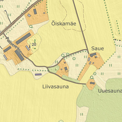 Maa-amet Suure-Lähtru küla, Lääne-Nigula vald digital map