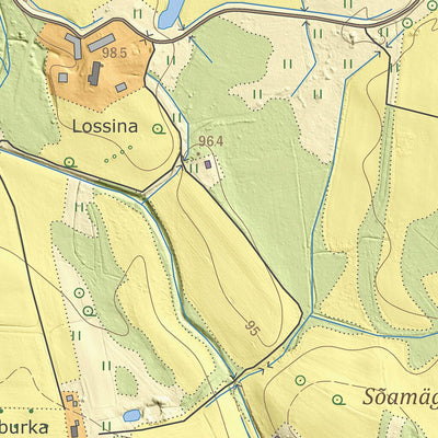 Maa-amet Suuremetsa küla, Võru vald digital map