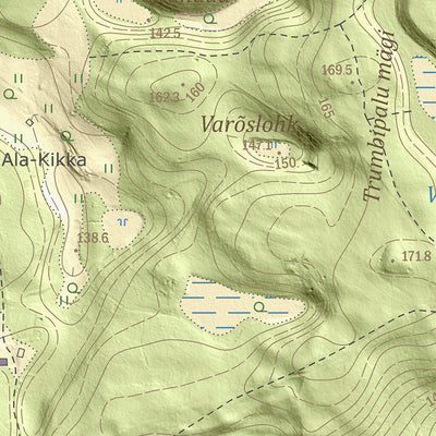 Maa-amet Tagakolga küla, Rõuge vald (1) digital map