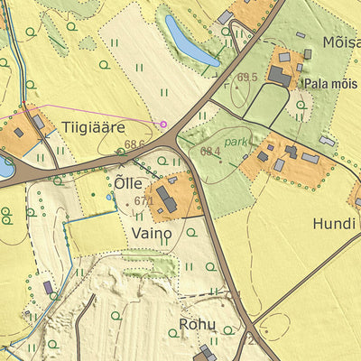 Maa-amet Tagumaa küla, Peipsiääre vald digital map