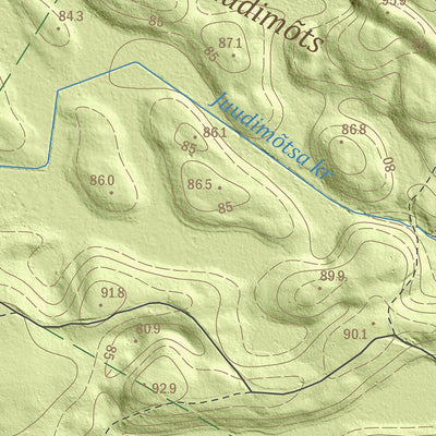 Maa-amet Taheva küla, Valga vald digital map