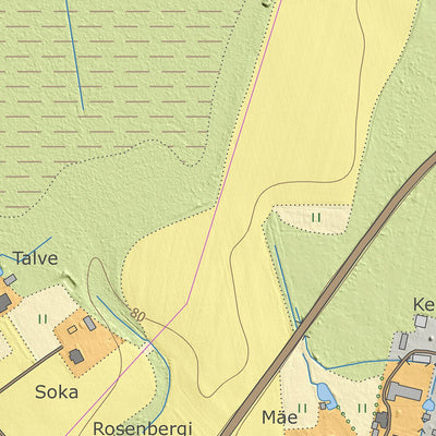 Maa-amet Tännassilma küla, Põlva vald digital map
