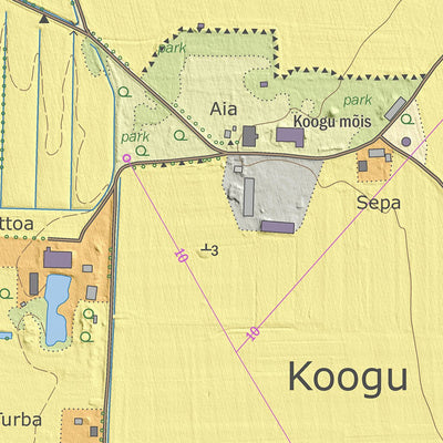 Maa-amet Tüükri küla, Viru-Nigula vald digital map