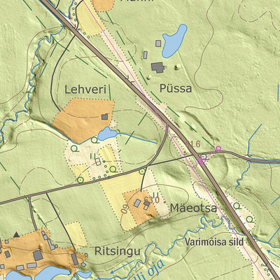 Maa-amet Uderna küla, Elva vald digital map