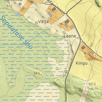 Maa-amet Uuemõisa küla, Väike-Maarja vald digital map