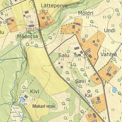 Maa-amet Uusvada küla, Setomaa vald digital map