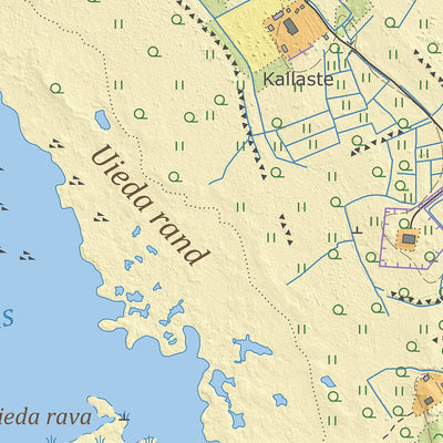 Maa-amet Värati küla, Pärnu linn digital map