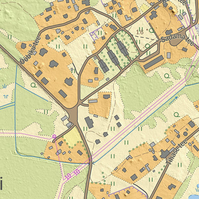 Maa-amet Vergi küla, Haljala vald digital map