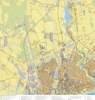 Maa-amet Viljandi linn, Viljandi linn digital map