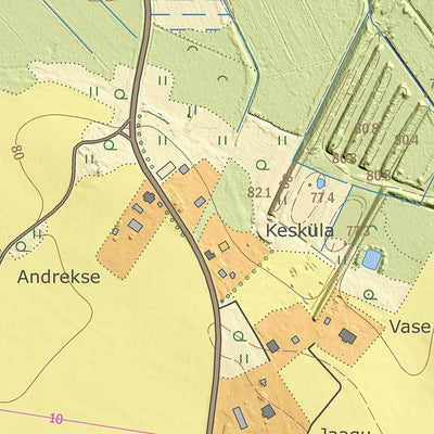 Maa-amet Virla küla, Kose vald digital map