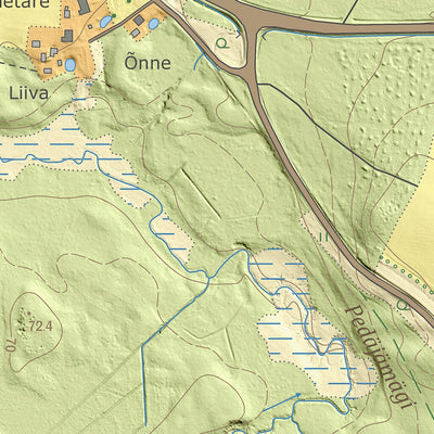 Maa-amet Vooreküla, Põlva vald digital map