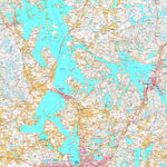 MaanMittausLaitos Asikkala 1:100 000 (M43L) digital map