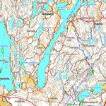 MaanMittausLaitos Asikkala 1:100 000 (M43L) digital map