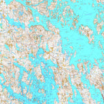 MaanMittausLaitos Hirvensalmi 1:50 000 (M444) digital map