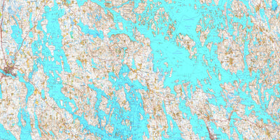 MaanMittausLaitos Hirvensalmi 1:50 000 (M444) digital map