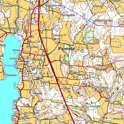 MaanMittausLaitos Hollola 1:50 000 (M431) digital map