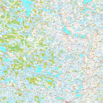 MaanMittausLaitos Jaurakkajärvi 1:100 000 (R52L) digital map