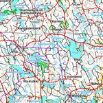 MaanMittausLaitos Keuruu 1:250 000 (N4L) digital map