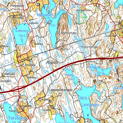 MaanMittausLaitos Mikkeli 1:50 000 (M522) digital map