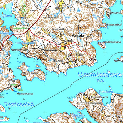 MaanMittausLaitos Puumala 1:50 000 (M523) digital map