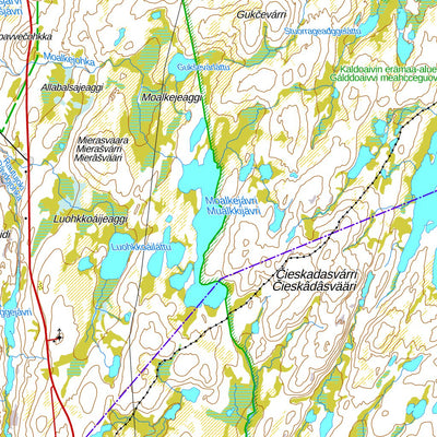 MaanMittausLaitos Syysjärvi 1:100 000 (W52L) digital map