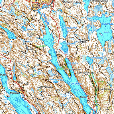 MaanMittausLaitos Tohmajärvi 1:50 000 (N543) digital map