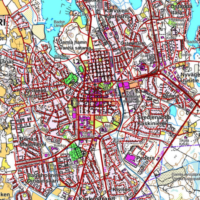 MaanMittausLaitos Uusikaarlepyy 1:50 000 (Q333) digital map