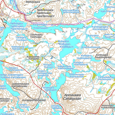 MaanMittausLaitos Virtaniemi 1:100 000 (W51R) digital map