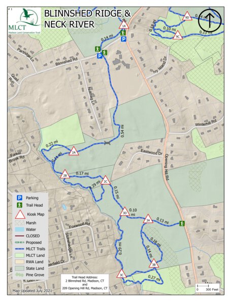 MLCT Blinnshed Ridge map by Madison Land Conservation Trust | Avenza Maps