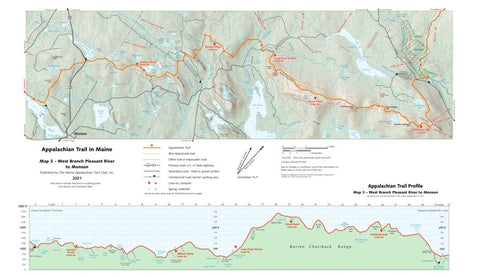 Maine Appalachian Trail Club, Inc Appalachian Trail in Maine - Map 3 digital map