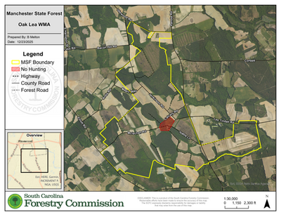 Oak Lea WMA Map Preview 1