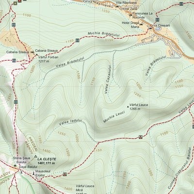 MANTA MAPS Clăbucetele Predealului digital map