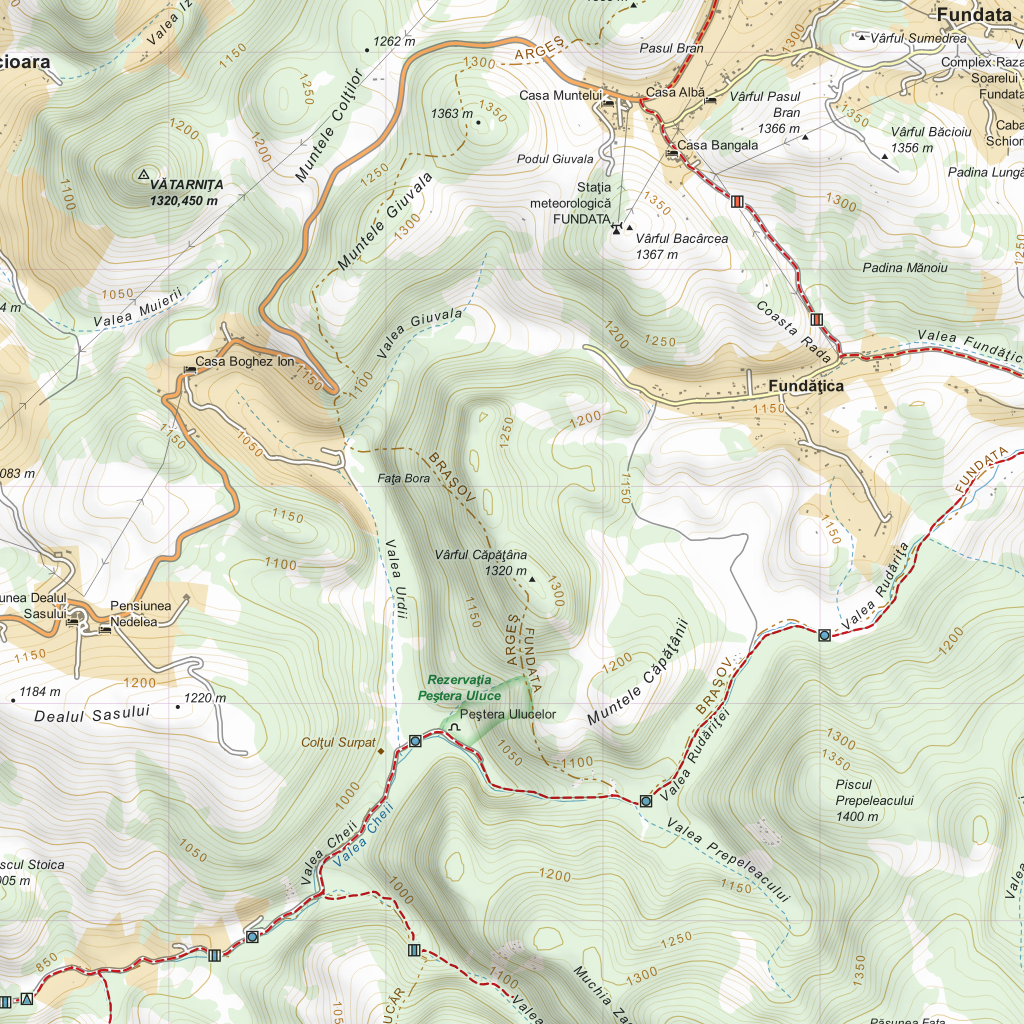 Culoarul Rucăr - Bran Map by MANTA MAPS | Avenza Maps