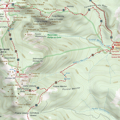 MANTA MAPS Masivul Ceahlău digital map