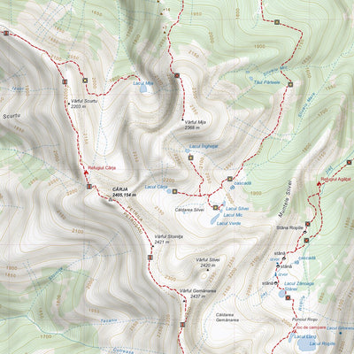 MANTA MAPS Masivul Parâng digital map