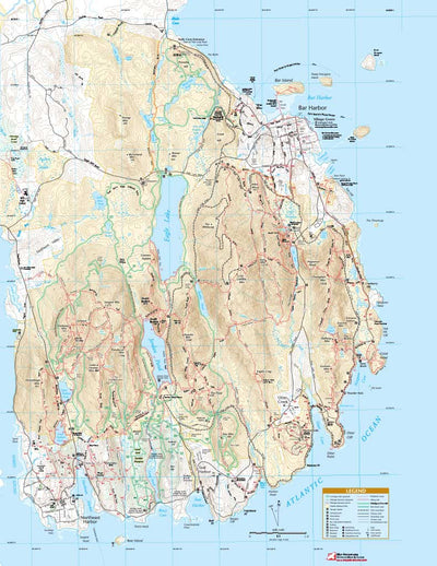 Map Adventures LLC Acadia National Park - Trail Map Bundle bundle