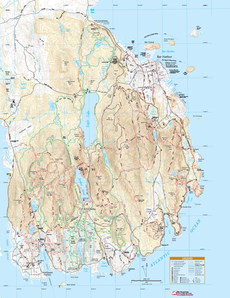 Acadia National Park - Trail Map Bundle by Map Adventures LLC | Avenza Maps