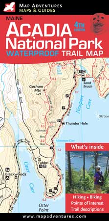 Map Adventures LLC Acadia National Park - Trail Map – see the entire map of Mount Desert Island digital map