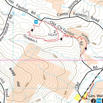 Map Adventures LLC Mad River Valley Trail Map 2022 digital map
