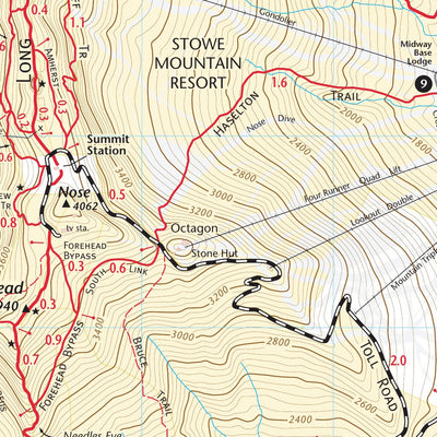 Map Adventures LLC Mount Mansfield Vermont 2022 digital map