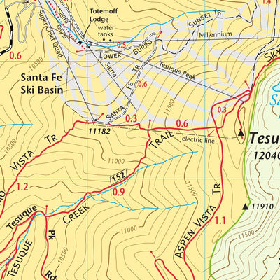 Map Adventures LLC Santa Fe Mountains 2022 digital map