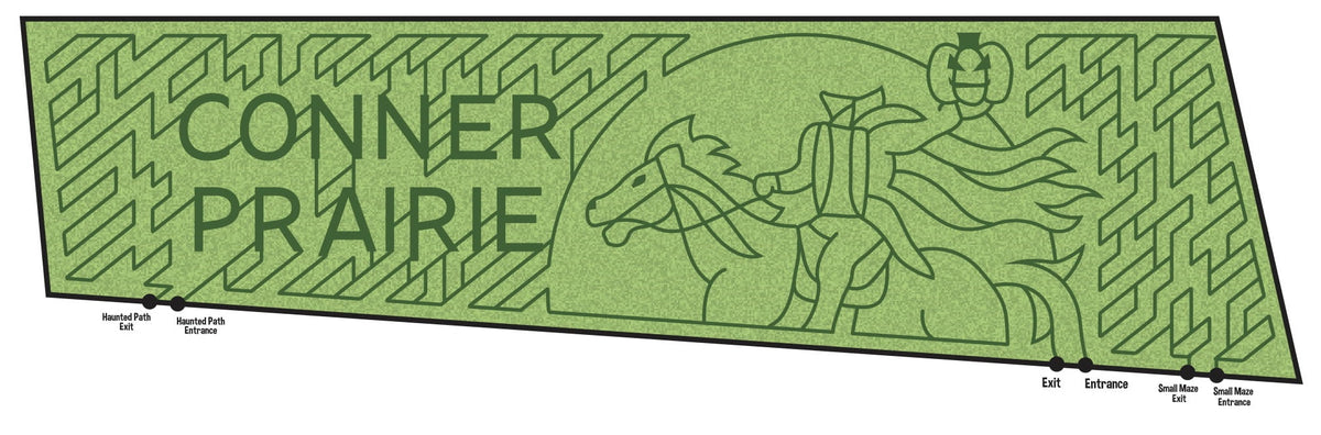 Conner Prairie Map Conner Prairie Corn Maze 2018 Map by Map Girl LLC | Avenza Maps