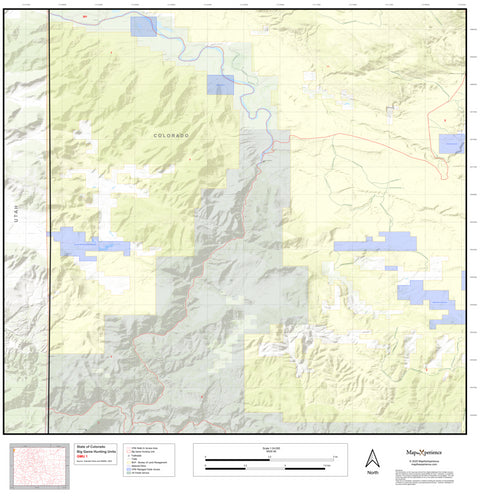 2025 Colorado Hunt Map – GMU 01 Preview 1