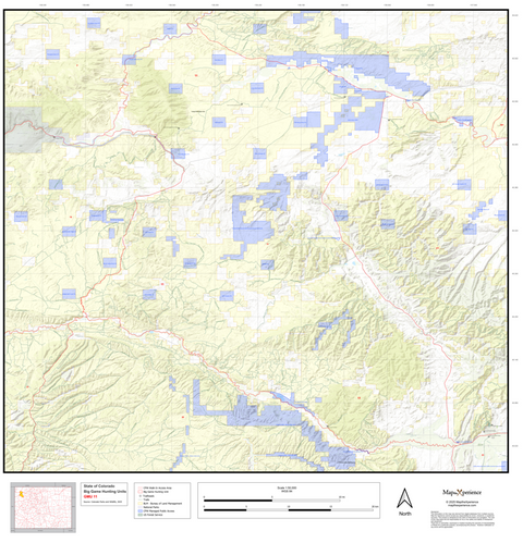 2025 Colorado Hunt Map – GMU 11 Preview 1
