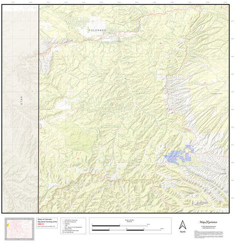 2025 Colorado Hunt Map – GMU 21 Preview 1
