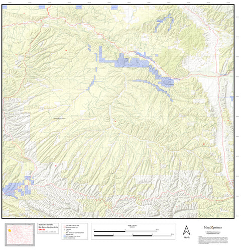 2025 Colorado Hunt Map – GMU 22 Preview 1