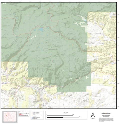 2025 Colorado Hunt Map – GMU 34 Preview 1