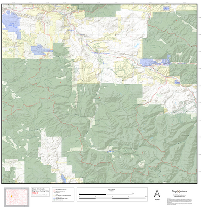 2025 Colorado Hunt Map – GMU 43 Preview 1